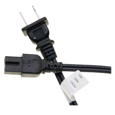 Notebook/Laptop Power Cord, NEMA 1-15P to C7, Polarized