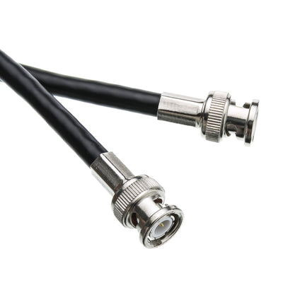 BNC RG6 Coaxial Cable, Black, BNC Male, UL rated, 6 foot