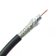 RG6U 18 AWG Dual Shield, Pure Copper, 3 GHz, Solid Core, CM, Pullbox, White, 1000 foot