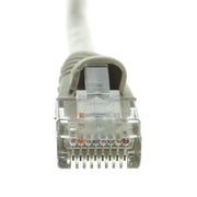 Cat5e Gray Copper Ethernet Patch Cable, Snagless/Molded Boot, POE Compliant