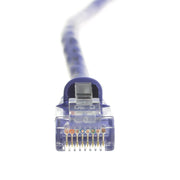 Cat5e Purple Copper Ethernet Patch Cable, Snagless/Molded Boot, POE Compliant