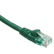 Cat5e Green Copper Ethernet Patch Cable, Snagless/Molded Boot, POE Compliant