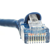 Cat5e Blue Copper Ethernet Patch Cable, Snagless/Molded Boot, POE Compliant