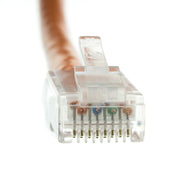 Cat5e Orange Copper Ethernet Patch Cable, Bootless, POE Compliant