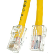Cat5e Yellow Copper Ethernet Patch Cable, Bootless, POE Compliant