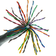 Bulk Cat5e Telco Trunk Cable, Gray, 24 AWG, 25 Twisted Pairs, CMR, Wooden Spool, 1000 foot