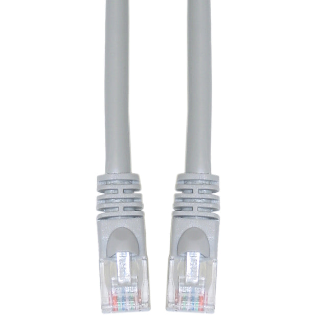Cat5e Gray Copper Ethernet Crossover Cable, Snagless/Molded Boot
