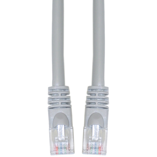 Cat6 Gray Copper Ethernet Crossover Cable, Snagless/Molded Boot