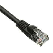 Cat6 Black Copper Ethernet Patch Cable, Snagless/Molded Boot, POE Compliant