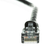 Cat6 Black Copper Ethernet Patch Cable, Snagless/Molded Boot, POE Compliant