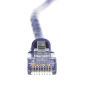 Cat6 Purple Copper Ethernet Patch Cable, Snagless/Molded Boot, POE Compliant