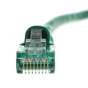 Cat6 Green Copper Ethernet Patch Cable, Snagless/Molded Boot, POE Compliant