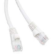 Cat6 White Copper Ethernet Patch Cable, Snagless/Molded Boot, POE Compliant