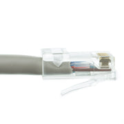 Cat6 Gray Copper Ethernet Patch Cable, Bootless, POE Compliant