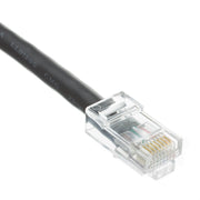 Cat6 Black Copper Ethernet Patch Cable, Bootless, POE Compliant