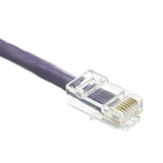 Cat6 Purple Copper Ethernet Patch Cable, Bootless, POE Compliant