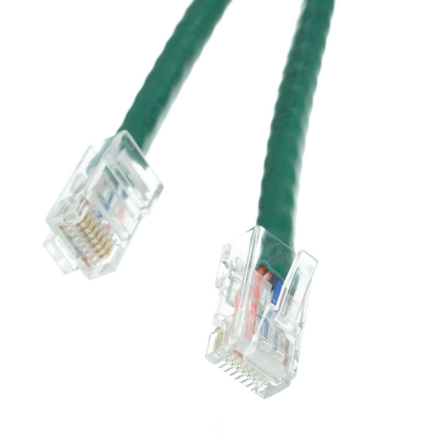 Cat6 Green Copper Ethernet Patch Cable, Bootless, POE Compliant