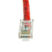 Cat6 Red Copper Ethernet Patch Cable, Bootless, POE Compliant