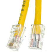 Cat6 Yellow Copper Ethernet Patch Cable, Bootless, POE Compliant