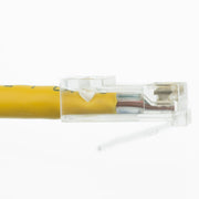 Cat6 Yellow Copper Ethernet Patch Cable, Bootless, POE Compliant