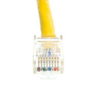 Cat6 Yellow Copper Ethernet Patch Cable, Bootless, POE Compliant