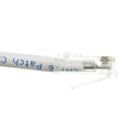 Cat6 White Copper Ethernet Patch Cable, Bootless, POE Compliant