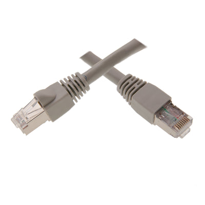 Shielded Cat6 Gray Ethernet Patch Cable, Snagless/Molded Boot, POE Compliant