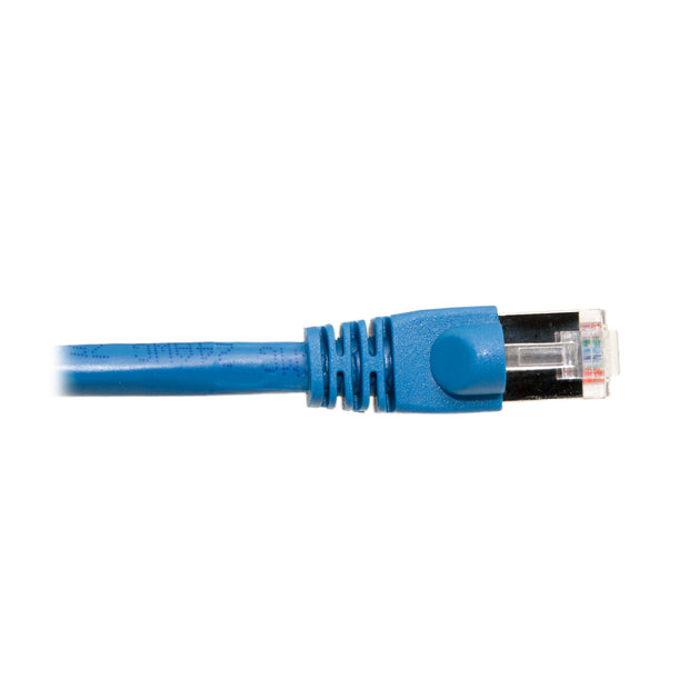 Shielded Cat6 Blue Ethernet Patch Cable, 24 AWG Stranded Copper, POE Compliant, Snagless/Molded Boot