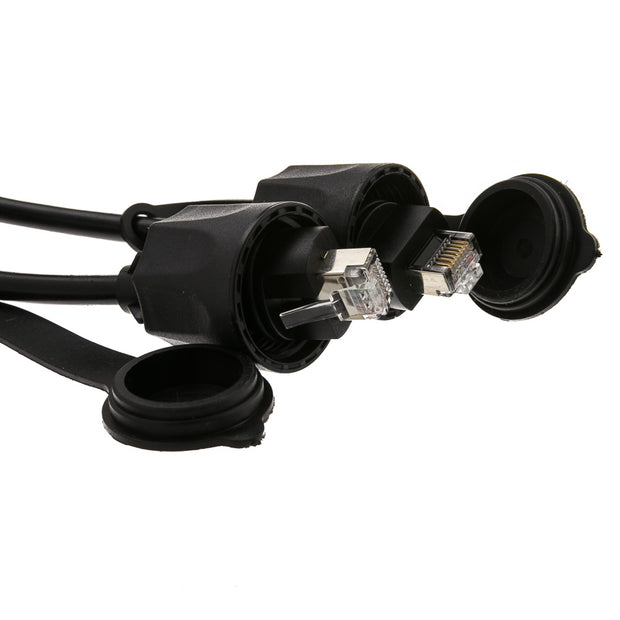 Cat6 Waterproof Outdoor Ethernet Patch Cable With Cap, POE Compliant