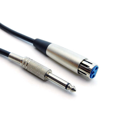 XLR Female to 1/4 Inch Mono Male Audio Cable