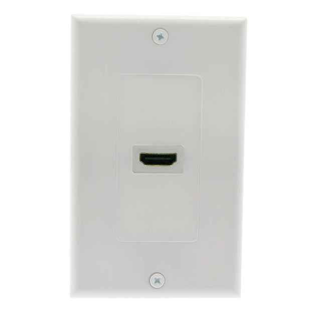 1Port HDMI Wallplate w/4" Pigtail Coupler