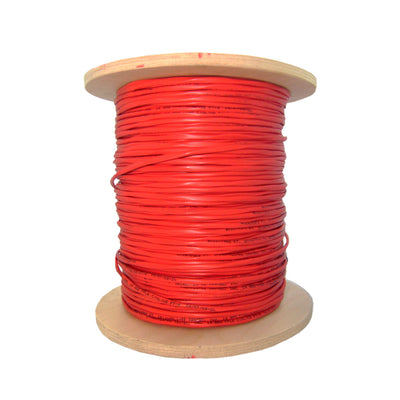 Plenum Fire Alarm / Security Cable, Red, 18/4 (18 AWG 4 Conductor), Solid, FPLP, Spool, 1000 foot