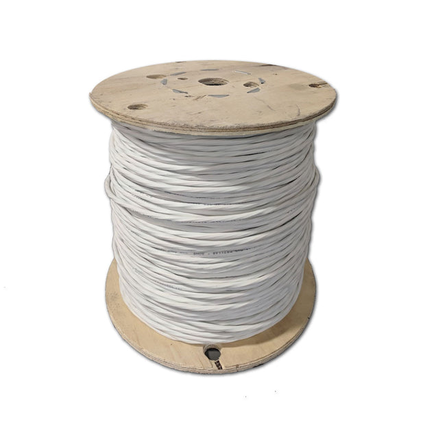 Plenum Security Cable, White, 16/2 (16 AWG 2 Conductor), Stranded, CMP, Spool, 1000 foot