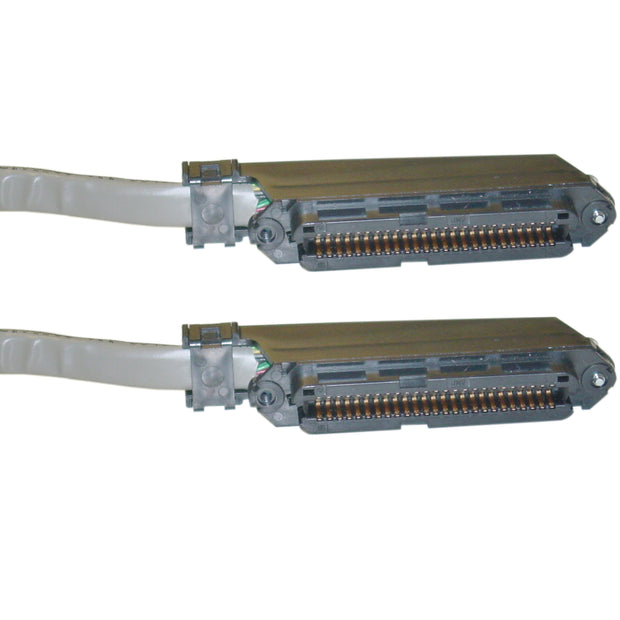 Cat 3 Telco Trunk Cable, Centronics 50 (CN50) Female, 25 Twisted Pairs, 90 Degree Orientation