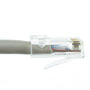 Plenum Cat6 Gray Ethernet Patch Cable, CMP, 23 AWG, Bootless