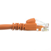 Cat6a Orange Copper Ethernet Patch Cable, 10 Gigabit, Snagless/Molded Boot, POE Compliant, 500 MHz