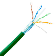 Bulk Shielded Cat6a Ethernet Cable, 10 gig Solid, 500 Mhz, 23 AWG, Spool, 1000 foot