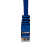 Shielded Cat6a Blue Copper Ethernet Patch Cable, 10 Gigabit, Snagless/Molded Boot, POE Compliant, 500 MHz