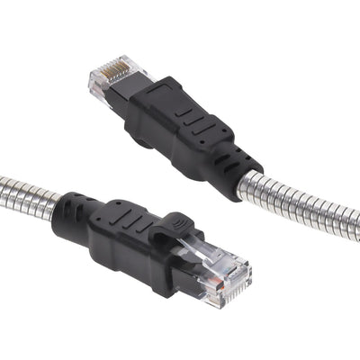 Armored Cat6a Copper Ethernet Cable, Anti-Rodent, 10 Gigabit, 24AWG, POE Compliant, 500MHz