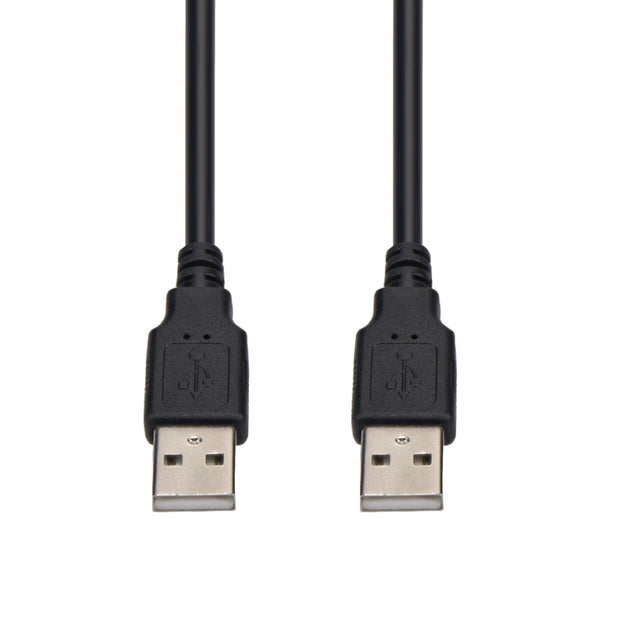10Ft A-Male to A-Male USB2.0 Cable Black