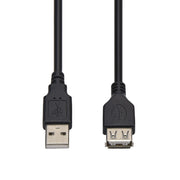 6Ft A-Male to A-Female USB2.0 Extension Cable Black