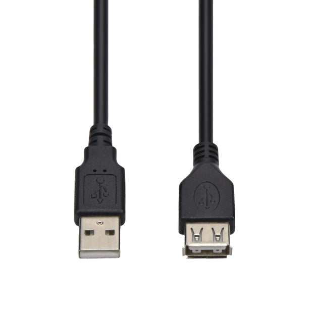 6Ft A-Male to A-Female USB2.0 Extension Cable Black