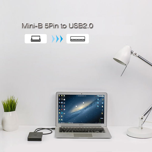 10Ft A-Male to Mini 5Pin Male USB2.0 Cable