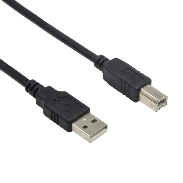 3Ft A-Male to B-Male USB2.0 Cable Black