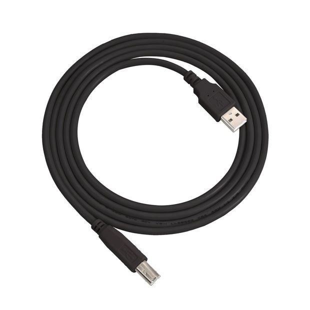 10Ft A-Male to B-Male USB2.0 Cable Black