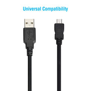 10Ft USB2.0 A-Male/Micro B USB-Male Cable