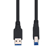 3Ft USB3.0 A-Male to B-Male Black