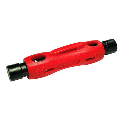 Platinum Tools Double Ended Pen Style Coaxial Stripper for RG58, RG59, RG6, RG7, and RG11, Clamshell Packaging