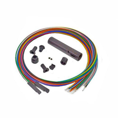 12-Fiber Distribution Break-Out Kit, 2mm Color Coded 40 inch Tubing, Accepts 900um