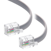 7Ft RJ11 (4C) Modular Telephone Cable Straight